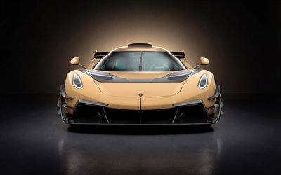 mansory koenigsegg jesko, 4k, vue de face, 2026 voitures, hypercars, réglage, koenigsegg jesko marron, koenigsegg jesko 2026, voitures suédoises, mansory, kœnigsegg