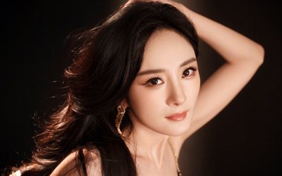 4k, yang mi, actriz china, belleza, retrato, estrellas de cine, mujer asiática, celebridad china, sesión de fotos de yang mi
