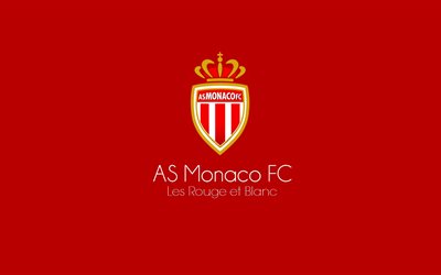 de fútbol, el as Monaco FC, Monte-Carlo, con el emblema del club de fútbol