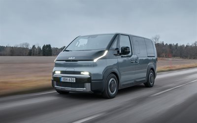 kia pv5 yolcu, 4k, minibüsler, 2026 araba, hareket bulanıklığı, ab spesifikasyonu, 2026 kia pv5 yolcu, güney kore arabaları, kia