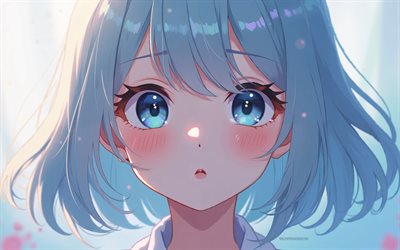 4k, 유키 오사 나이, 쇼시민, 초상화, 애니메이션 캐릭터, funado high school, 오사이 유키, 쇼시민 시리즈