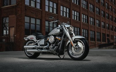 4k, हार्ले डेविडसन फैट बॉय ग्रे घोस्ट, गली, 2026 बाइक, सुपरबाइक, 2026 हार्ले डेविडसन फैट बॉय ग्रे घोस्ट, flstfi, अमेरिकी मोटरसाइकिलें, हार्ले डेविडसन