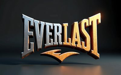 logo en métal et bois everlast, 4k, minimalisme, fond sombre, créatif, logo bi matière everlast, logo 3d éternel, marques de mode, logo éternel, éternel