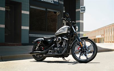 harley davidson xl883n sportster iron 883, 4k, strada, bike 2015, superbike, motociclette americane, harley davidson