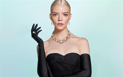 anya taylor joy, 미국 여배우, 사진 촬영, 검은 드레스, 할리우드, anya josephine marie taylor joy, 인기있는 여배우, anya taylor joy photoshoot