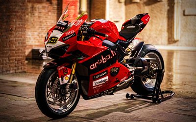 4k, Ducati Panigale V4, HDR, 2022 bikes, superbikes, 2022 Ducati Panigale V4, italian motorcycles, Ducati