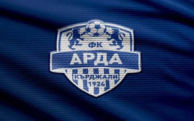 fc arda kardzhali kangaslogo, 4k, vihreä kangas tausta, parva liga, bokeh, jalkapallo, fc arda kardzhali  logo, fc arda kardzhali  tunnus, bulgaria, fc arda kardzhali, bulgarian jalkapalloseura, arda kardzhali fc