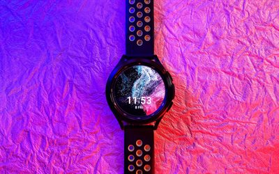 samsung galaxy watch 4, 4k, montres intelligentes, montres-bracelets, montres intelligentes samsung, galaxy watch 4, samsung