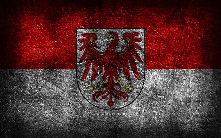 4k, brandenburgin lippu, kivirakenne, tennesseen lippu, brandenburgin päivä, grunge-taide, brandenburg, saksan kansalliset symbolit, brandenburgin osavaltio, saksan osavaltiot, saksa