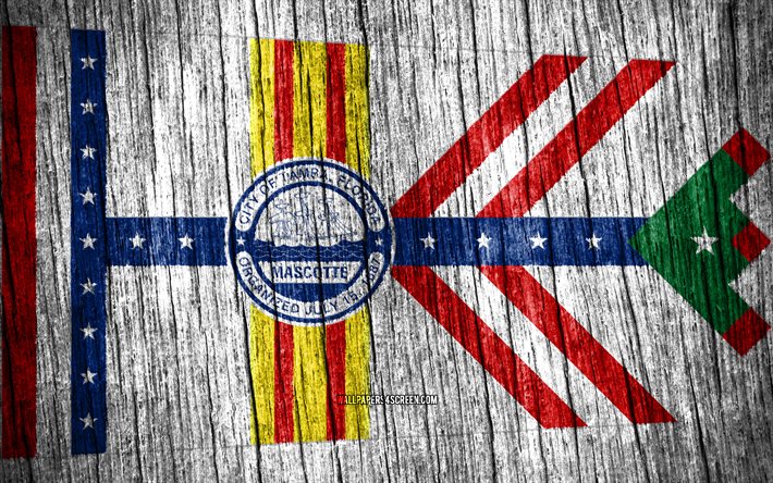 4K, Flag of Tampa, american cities, Day of Tampa, USA, wooden texture flags, Tampa flag, Tampa, State of Florida, cities of Florida, US cities, Tampa Florida