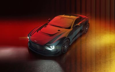 2024, Aston Martin Valor, 4k, front view, exterior, luxury coupe, black Valor, British cars, Aston Martin