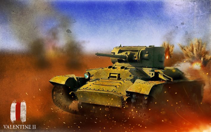 valentine ii, world of tanks, wot