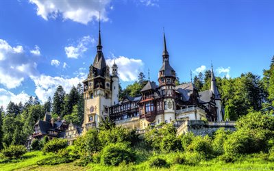 रोमानिया, peles कैसल, महल रोमानिया के, ताले, सिनाई