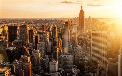 new york, usa, ist morgen, morgen new york
