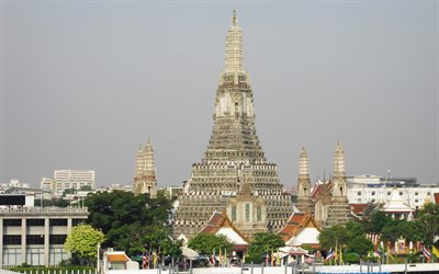 wat arun, buddhalainen temppeli, bangkok, bpc, thaimaa