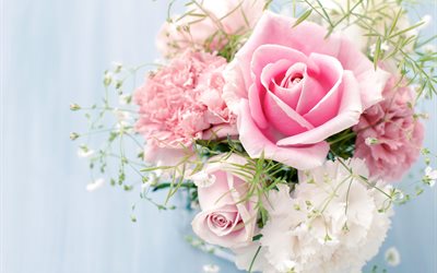장미의 꽃다발, 미, 아름다운 장미, 분홍색 roses, 꽃다발, 폴란드 장미