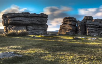 devon, granit Kaya, Kaya, İngiltere, dartmoor Ulusal Parkı