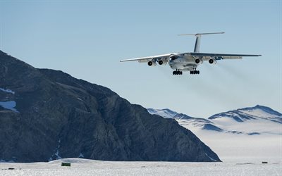 la siembra en invierno, el avión, el invierno, el il-76