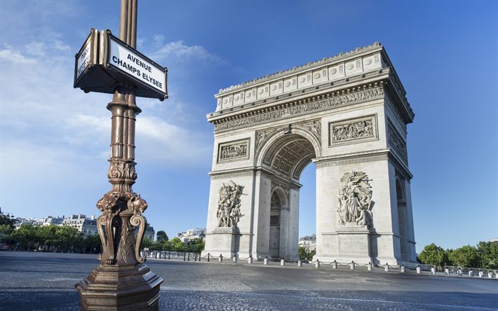 पेरिस, फ्रांस, arc de triomphe