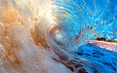 صورة موجات, موجة من الداخل, تصفح, الماء