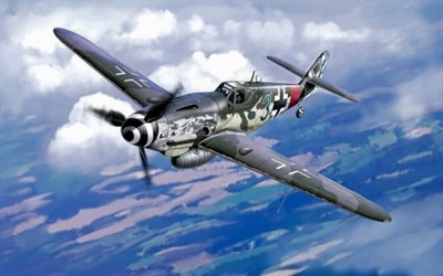 bf 109, 2 Dünya Savaşı, bf109, Alman messerschmitt avcı, Alman savaş uçağı
