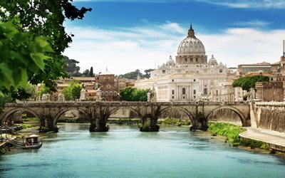 tiber नदी, रोम, पैदल यात्री पुल