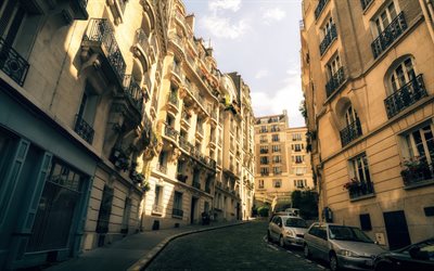 paris, france, montmartre street