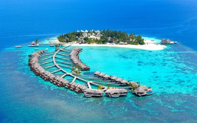 maldiverna, havet, öarna