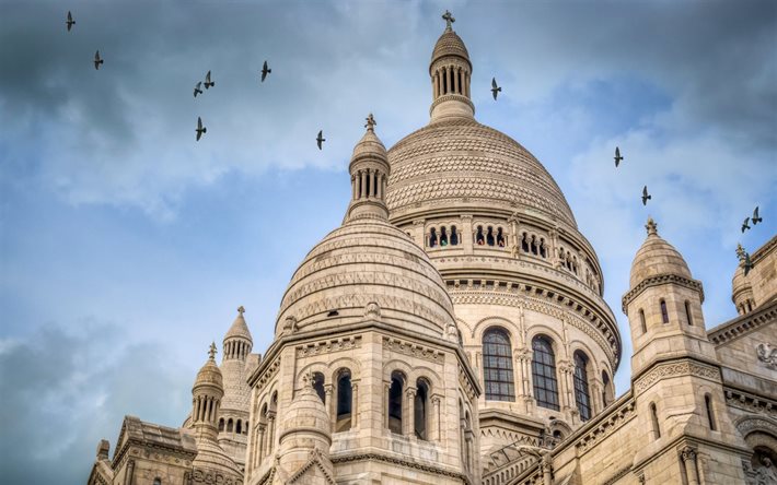 parís, francia, la basílica del sacré-coeur