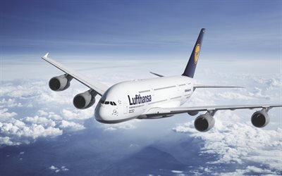 airbus а380, a380-800, the airbus a380, passenger planes, photo