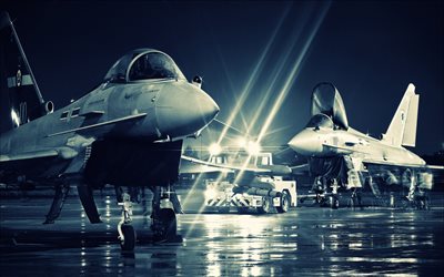 fighters, night, the airfield