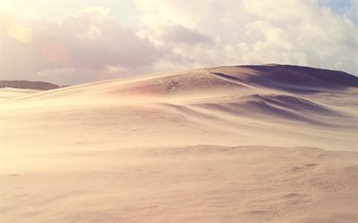 desert, sand, the dunes, blue sky