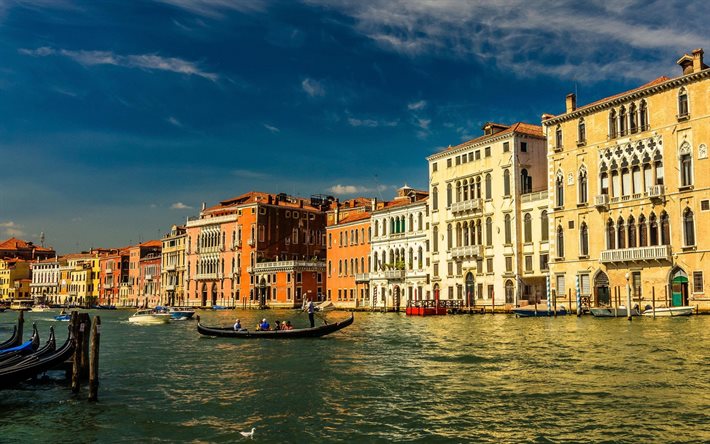 gran canal, italia, venecia, el gran canal