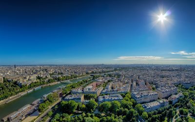 晴れた日, フランス, パリの, 太陽