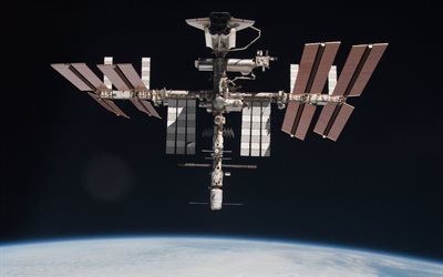 space station, iss, el transbordador espacial