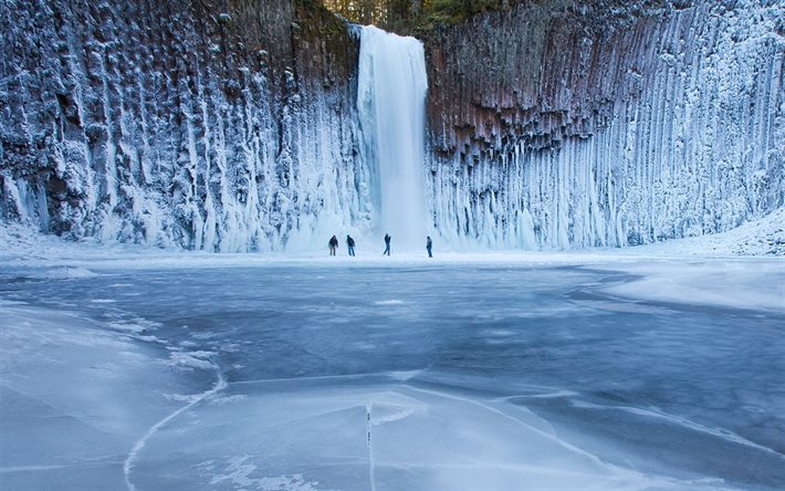 ice, zamerzli private, frozen lake, frozen waterfall, zamerzla lake