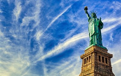 the statue of liberty, new york, usa, statues of the world