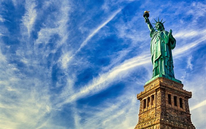 la statue de la liberté, new york, états-unis, les statues du monde