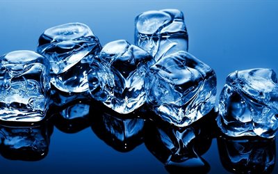 congelato l'acqua, cubetti di ghiaccio, ghiaccio, cubi logo, preso acqua