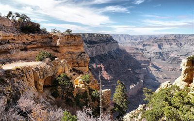 사진, canyon, 미국, 바, 사암
