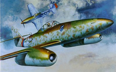 me 262a-1a, messerschmitt me262, saksalaiset