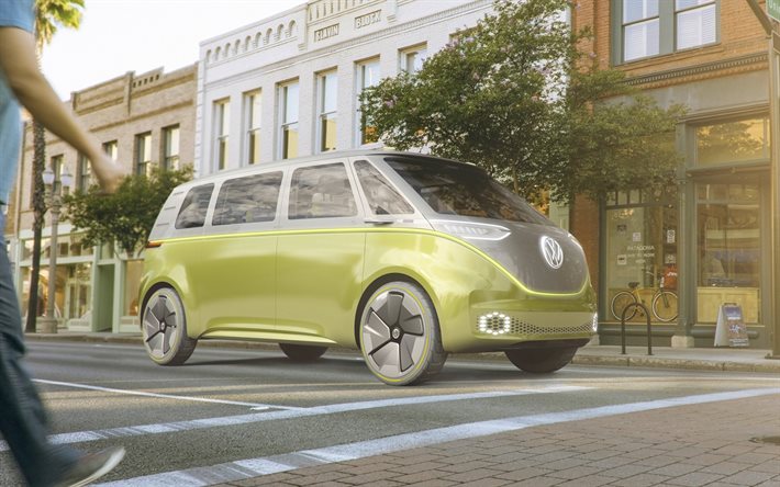 Volkswagen KİMLİĞİ Buzz Kavramı, 2017 otomobil, minibüs, Volkswagen