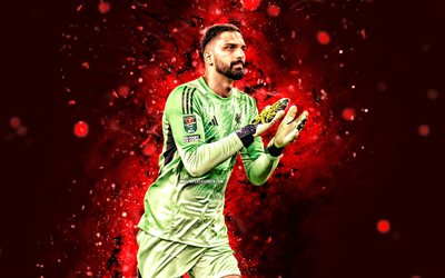 giorgi mamardashvili, 4k, punaiset neonvalot, liverpool fc, valioliiga, georgian jalkapalloilijat, giorgi mamardashvili 4k, jalkapallo, maalivahti, lfc, liverpool, giorgi mamardashvili liverpool