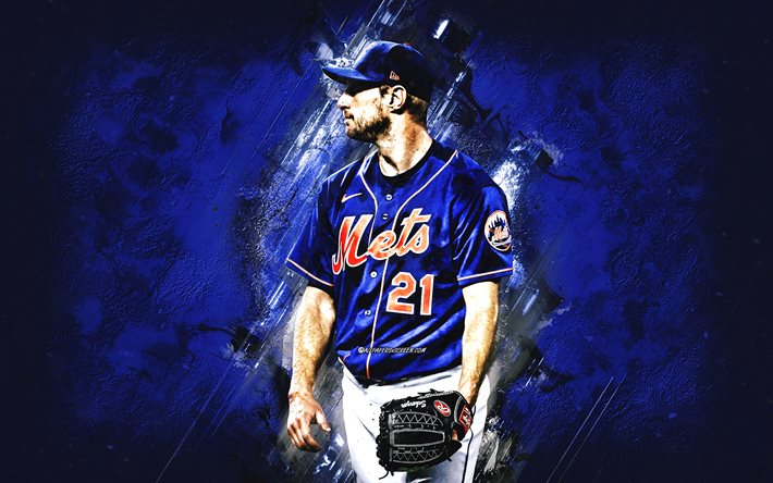 マックス・シャーザー, ニューヨーク・メッツ, アメリカの野球選手, メジャーリーグ, 青い石の背景, 野球, アメリカ合衆国