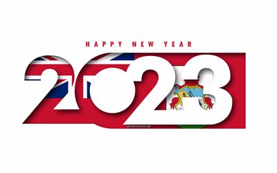 felice anno nuovo 2023 bermuda, sfondo bianco, bermude, arte minima, concetti bermuda 2023, bermuda 2023, sfondo delle bermuda del 2023, 2023 felice anno nuovo bermuda