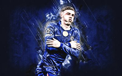 كول بالمر, نادي تشيلسي, لاعب كرة قدم إنجليزي, الاحتفال بالهدف, علامة كول بالمر, خلفية الحجر الأزرق, فن الجرونج, تشيلسي, الدوري الممتاز, انجلترا, كرة القدم, كول بالمر تشيلسي