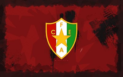 cf estrela amadora grunge  logo, 4k, primeeira liga, roter grunge  hintergrund, fußball, cf estrela amadora emblem, cf estrela amadora logo, cf estrela amadora, liga portugal, portugiesischer fußballverein, estrela amadora fc