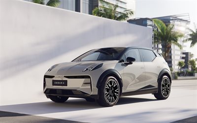 2026年, ジーカーx, 4k, 正面図, 外観, コンパクトクロスオーバー, ベージュ zeekr x, 新しいzeekr x 2026, 電気自動車, 中国の車, ジーカー