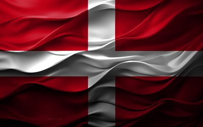 4k, comos flagga, städer i italien, 3d como flagga, italien, como flagga, 3d textur, como, comos dag, italienska nationella symboler, 3d konst, como stads flagga