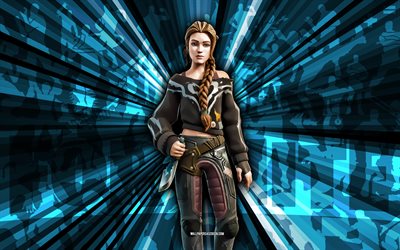 4k, gece yarısı cenneti, mavi ışınlar arka plan, geceyarısı cenneti görünümü, gece yarısı cenneti fortnite, soyut sanat, fortnite gece yarısı cenneti görünümü, fortnite karakterleri, fortnite, yaratıcı sanat